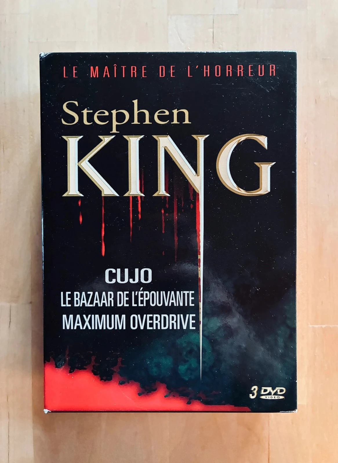 Coffret 3 DVD cultes Stephen King.